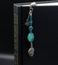 Beaded floral glass bookmark, Christmas gift, Book lovers gift - Image 10