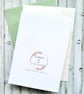 Leaves Thank You Cards - Set of 2 cards - original art, copper tones, blank  - Image 7