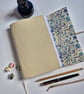 Cream Leather Journal with ceramic heart and lined pages, Summer Seconds - Image 2