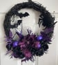 Elegant gothic-style Halloween wreath, handmade, approx. 40cm diameter - Image 10