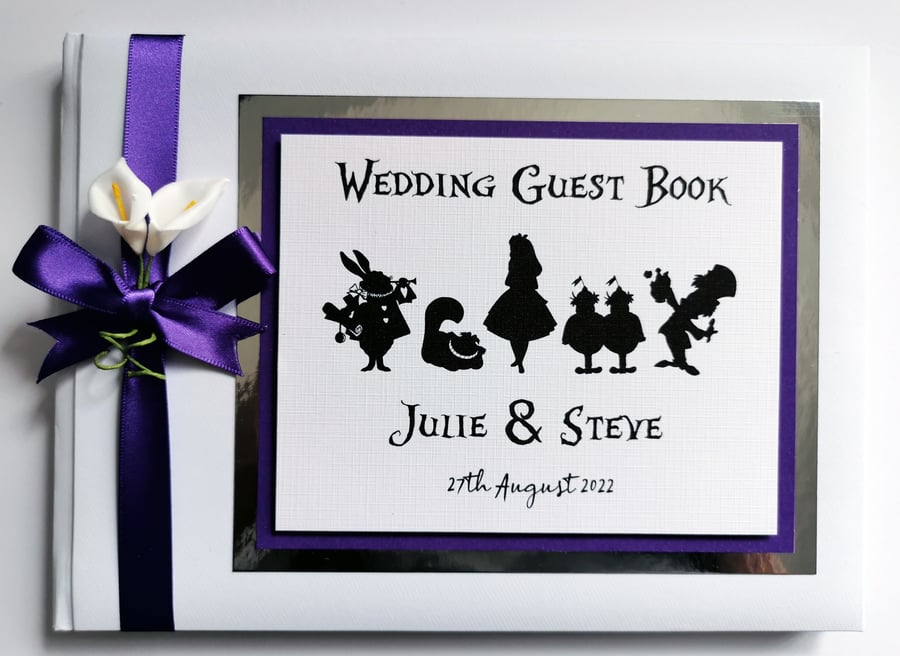  Alice in Wonderland Wedding Guest Book, Be Our Guest wedding book