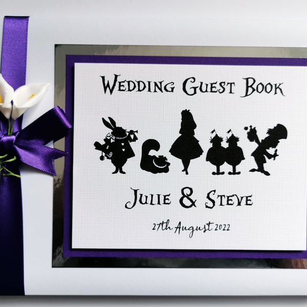  Alice in Wonderland Wedding Guest Book, Be Our Guest wedding book