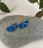 Hoop earrings polymer clay and brass - Image 5