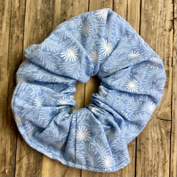 Large Hair Scrunchie - Frosty Ice - Handmade by Molly Felicity Designs