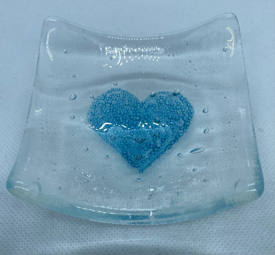 Bubble heart trinket dish