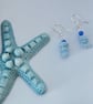 Blue Lace Agate Earrings in a message Bottle - Image 2