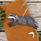 Sustainable Badger Decoration 