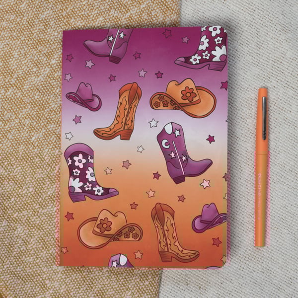 A5 Handmade Notebook with Howdy Design