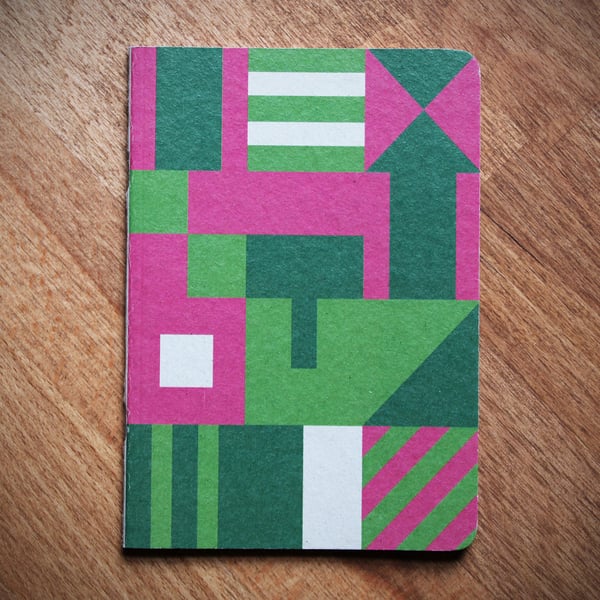 ARC01.3 A6 pocket notebook with graphic pattern cover