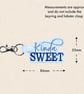 Kinda Sweet Keyring - Cute Quote Bag Charm - Image 5