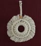 Boho macrame Christmas decoration set- sage green trim - Image 4