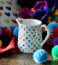 Love Hearts Milk Jug - Hand Painted - Image 5