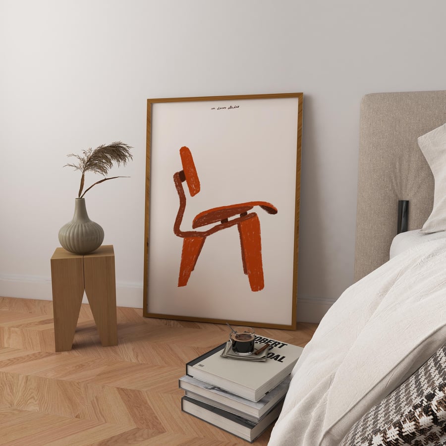 Retro Furniture Chair Art Print Poste