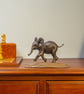 Playing Baby Elephant Animal Statue Small Bronze Resin Sculpture - Image 8