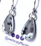 Dendritic Agate Earrings Silver Jewellery Gift Teardrop Dangle Snow Scene 925 - Image 6