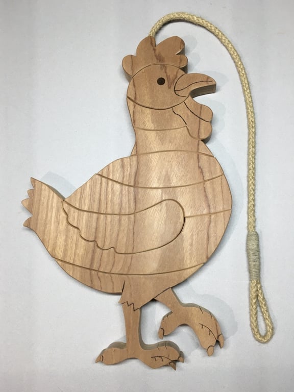 Chicken Trivet in either Sapele or Tulipwood