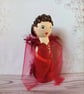 Scarlett O'Hara wooden peg doll. - Image 4