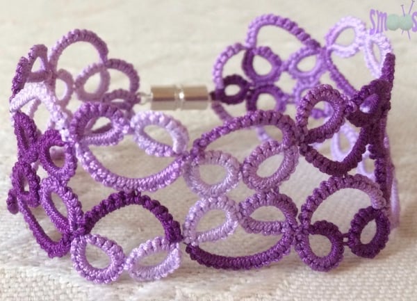 Lace Bracelet - Black Cherry