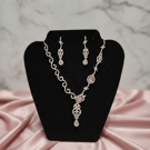 Pink and Silver Jewellery Set 