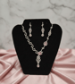 Pink and Silver Jewellery Set 