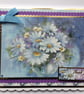 Thank You Card Vase of Daises Thank You So Much Blue and Purple - Image 1