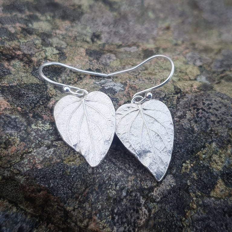 Violet leaf Earrings 