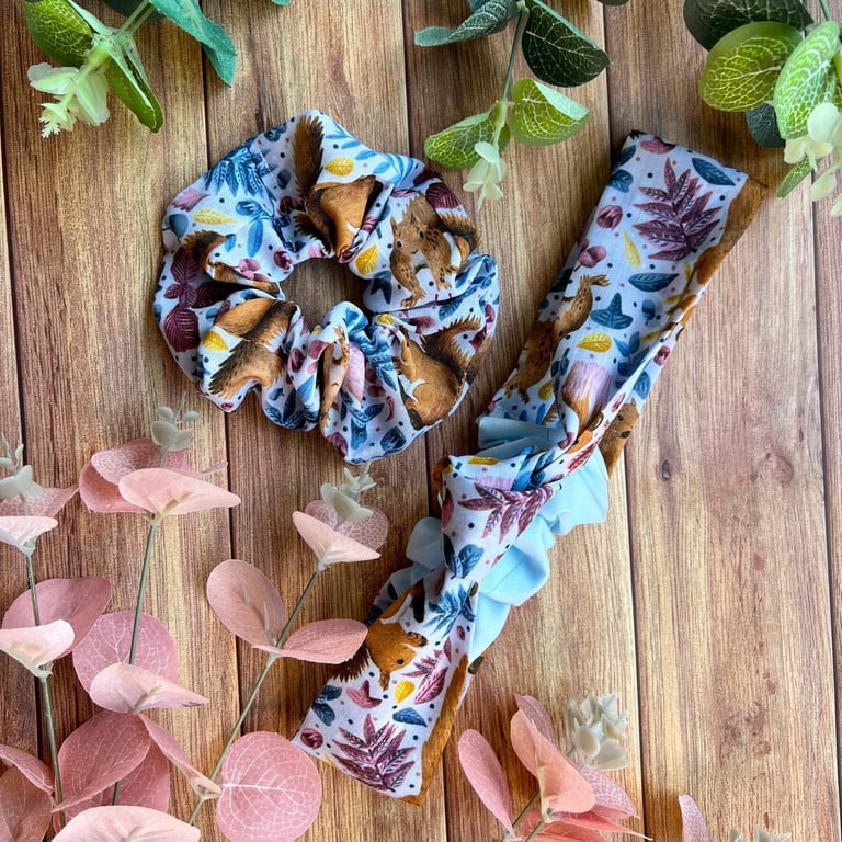 Hair Care Gifts - Headband and Scrunchie Set - Makeup Routine Accessory