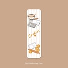 Cookies Bookmark - Cardstock Page Marker - Baking Theme Reading Accessory