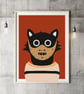 Hannibal Wall Art Print, Movie Print, Halloween Art, Cat Art - Image 1