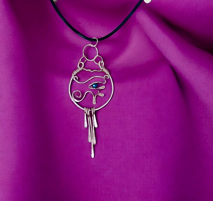 Solid Copper Eye of Horus Necklace - Egyptian, Festival, Gift Idea