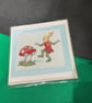 Set of 5 beautiful cross-stitch cards with different sentiments. - Image 3