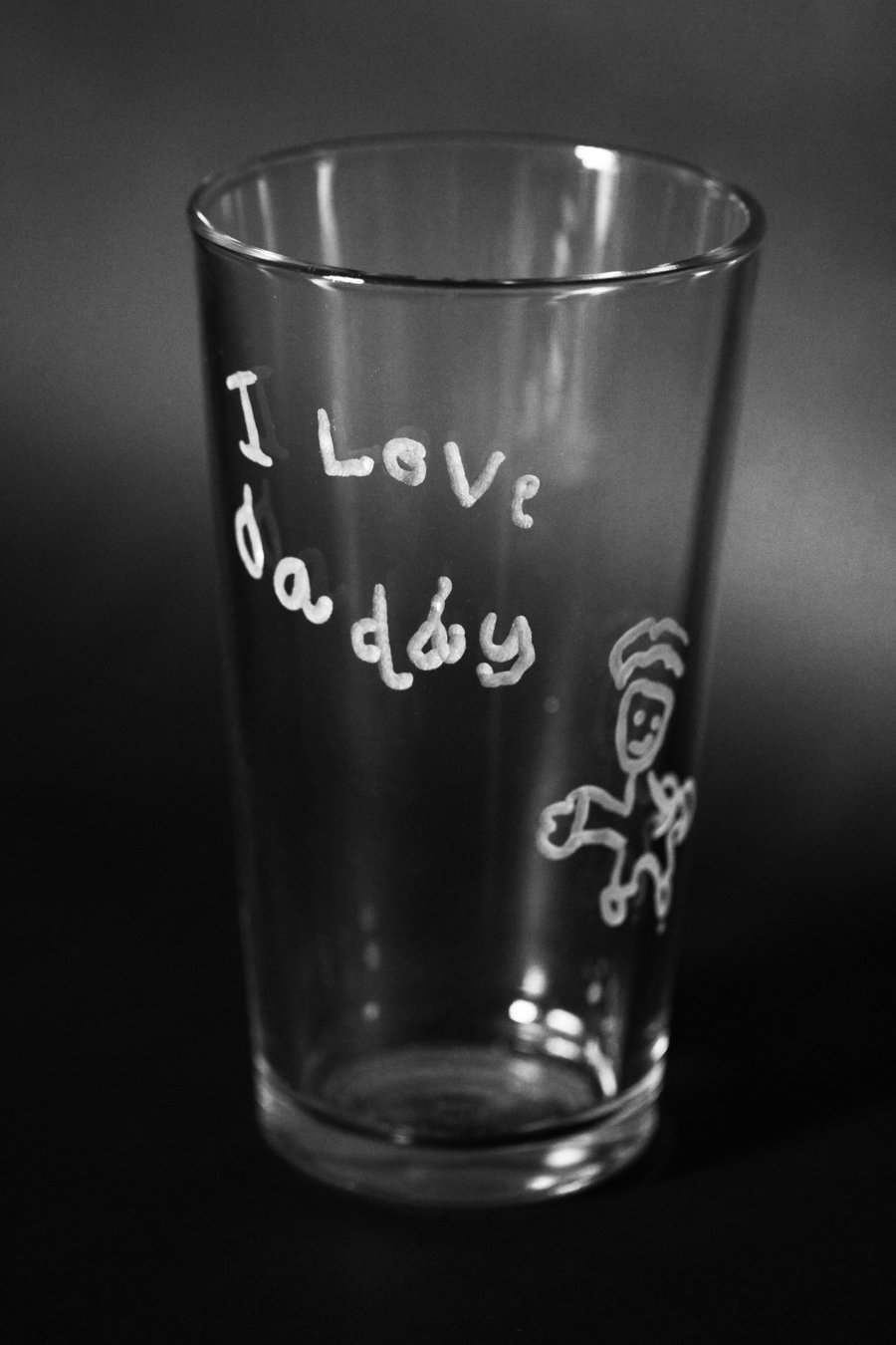 Pint Glass with your Child's Drawing Engraved