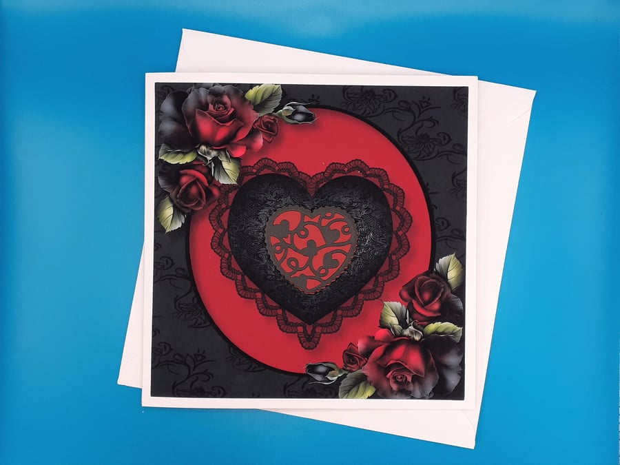 Gothic Wedding Day Card - Anniversary, Engagement