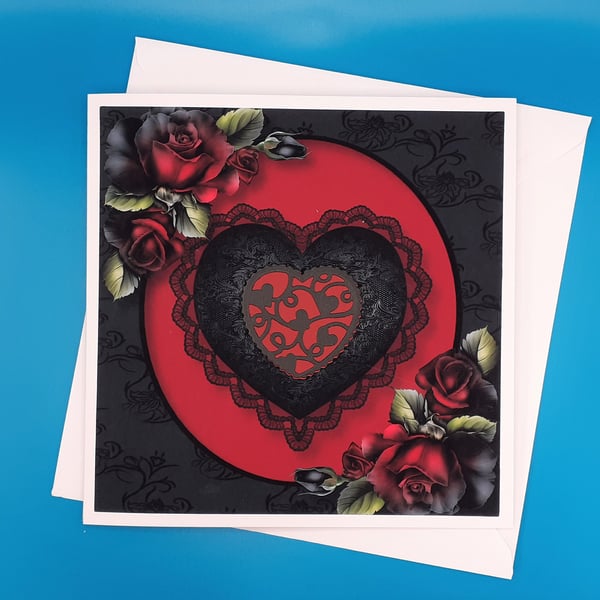 Gothic Wedding Day Card - Anniversary, Engagement