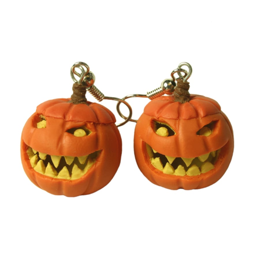Hollow Pumpkin earrings, halloween
