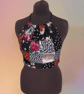 Patchwork top Halter neck Backless Fit 8-12 - Image 1