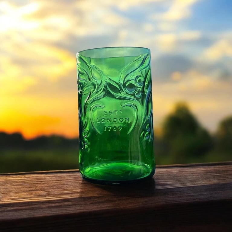 Gordon s gin glass, Upcycled Tumbler