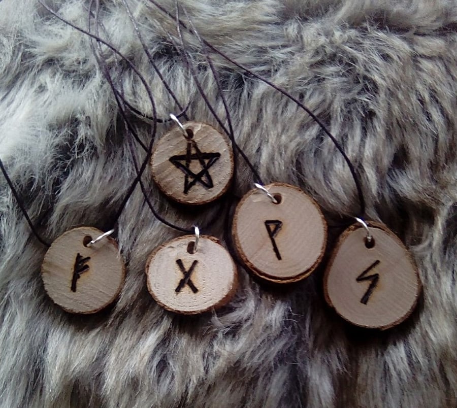 Witches runes necklaces.