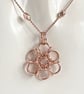 Rose Gold Sterling Silver Chainmaille Pendant and necklace “Last One Available” - Image 1