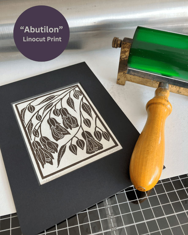 Linoprint - "Abutillon"
