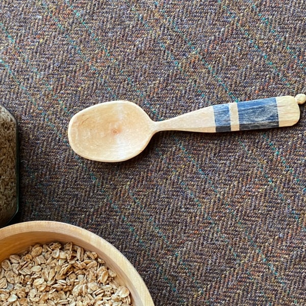  Birch Wood Eating Spoon with Ball Finial