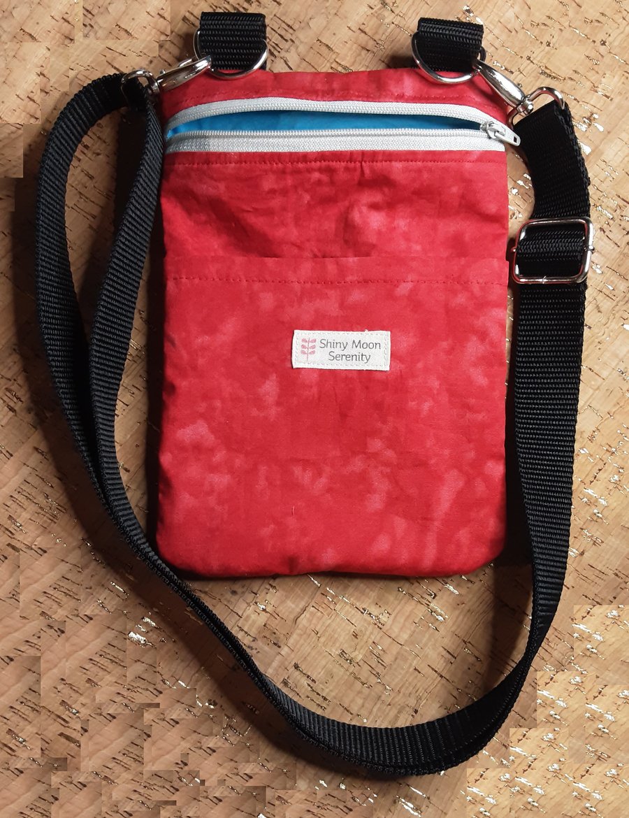 Phone Bag Red Cloud Print.