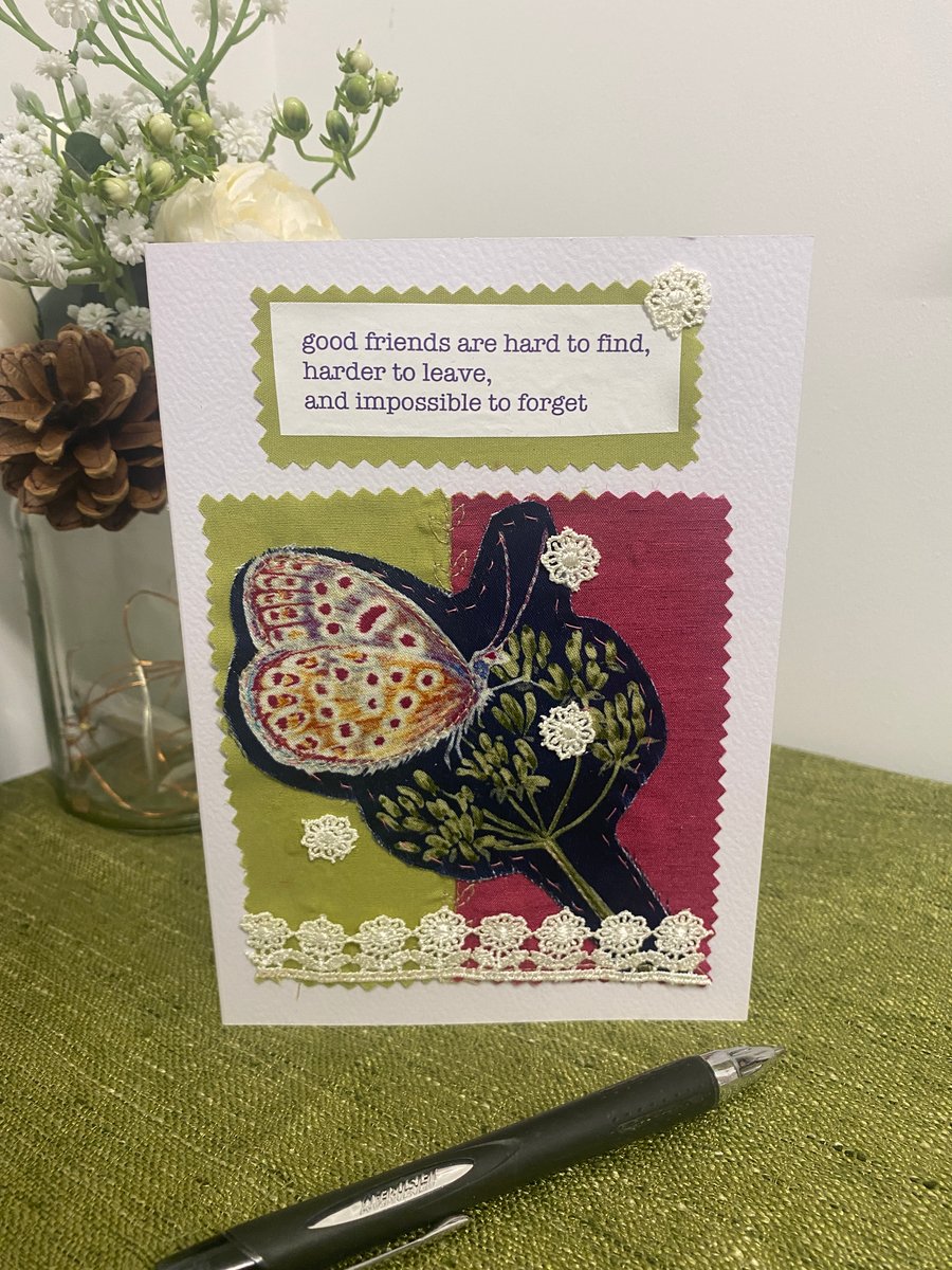 Friend blank inside greeting card, free postage 