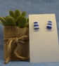 Mini Striped Stud Earrings - Image 5