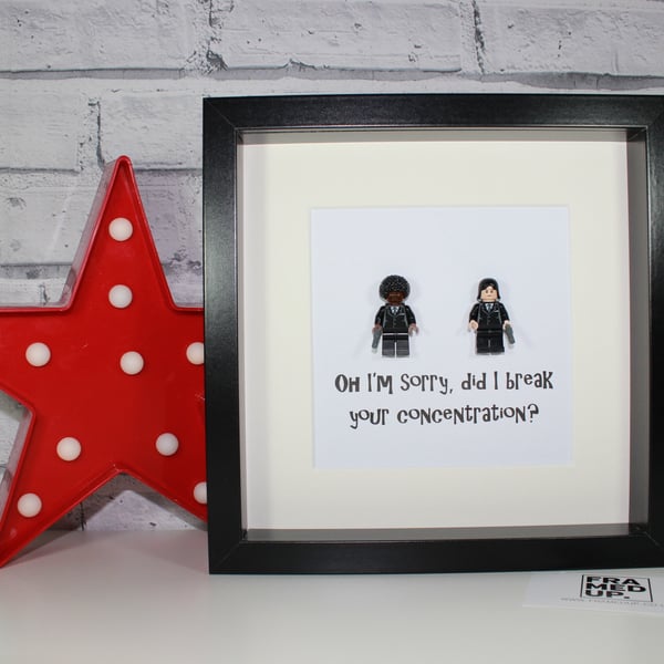 PULP FICTION - FRAMED CUSTOM LEGO FIGURES