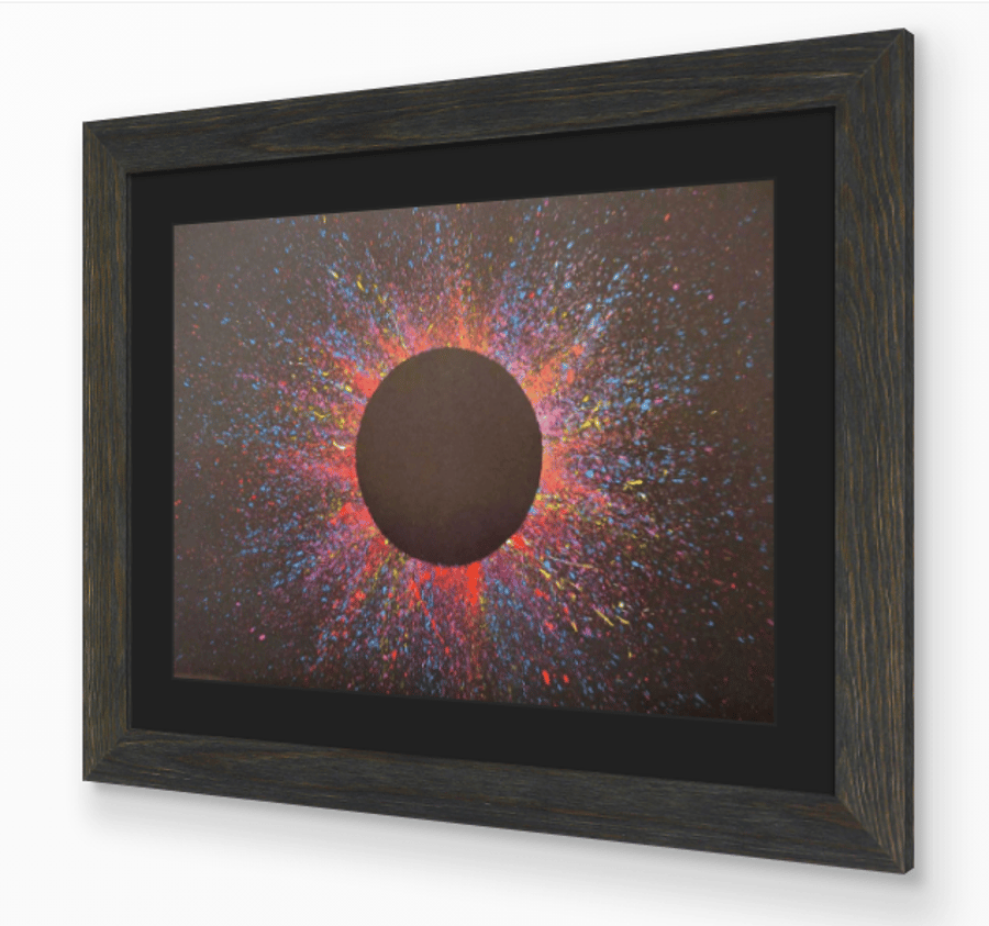 STAR COLOUR 3 - modern abstract art action painting