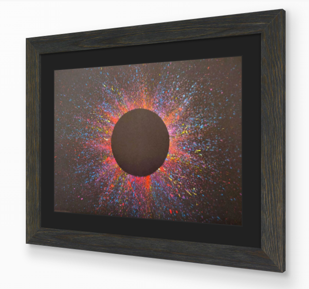 STAR COLOUR 3 - modern abstract art action painting