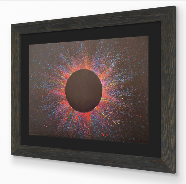 STAR COLOUR 3 - modern abstract art action painting