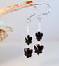 White Zircon & Crystal Butterfly Earrings - Handmade Birthday Gift, Aries, April - Image 3