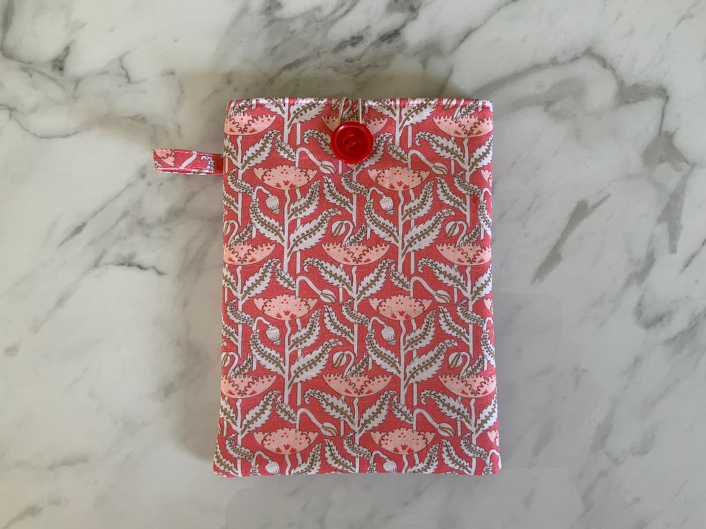 E-reader sleeve featuring Verneuil Art Nouveau iconic Poppy floral print